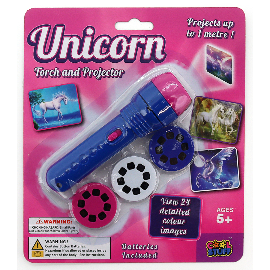 Projector LED Torch With Unicorn Slides