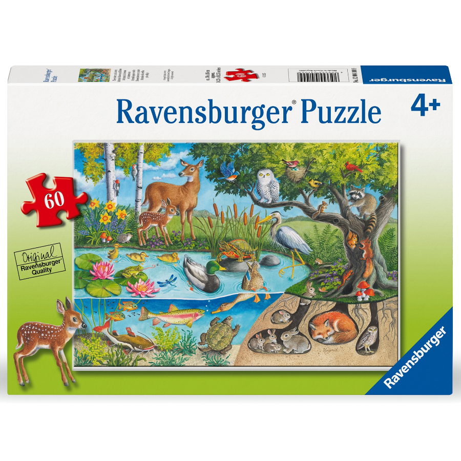 Ravensburger Puzzle 60 Piece Animals Above & Below