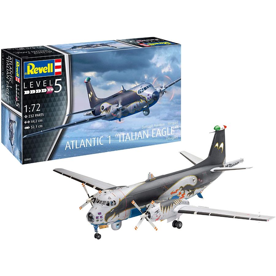 Revell Model Kit 1:72 Breguet Atlantic 1 Italian Eagle