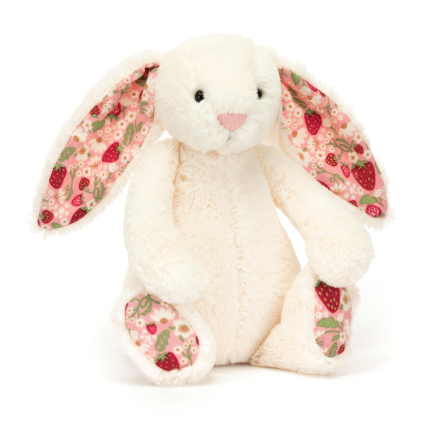 Jellycat Bashful Blossom Bunny Cream Berry Little Small
