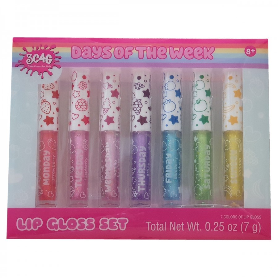 3C4G Lip Gloss 7 Pack Days Of The Week