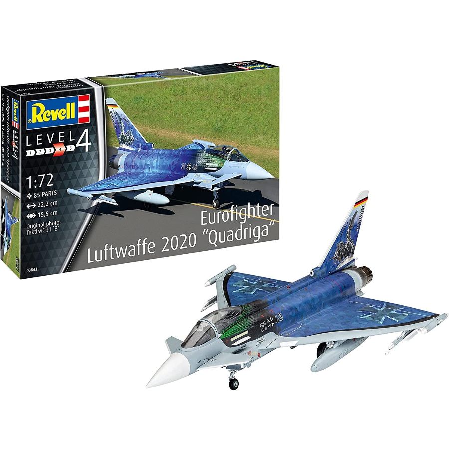 Revell Model Kit 1:72 Eurofighter Luftwaffe 2020 Quadriga