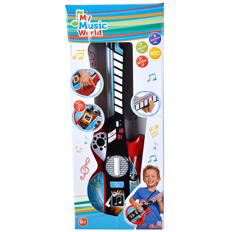 My Music World Electric Guitar Deluxe With Light Effects