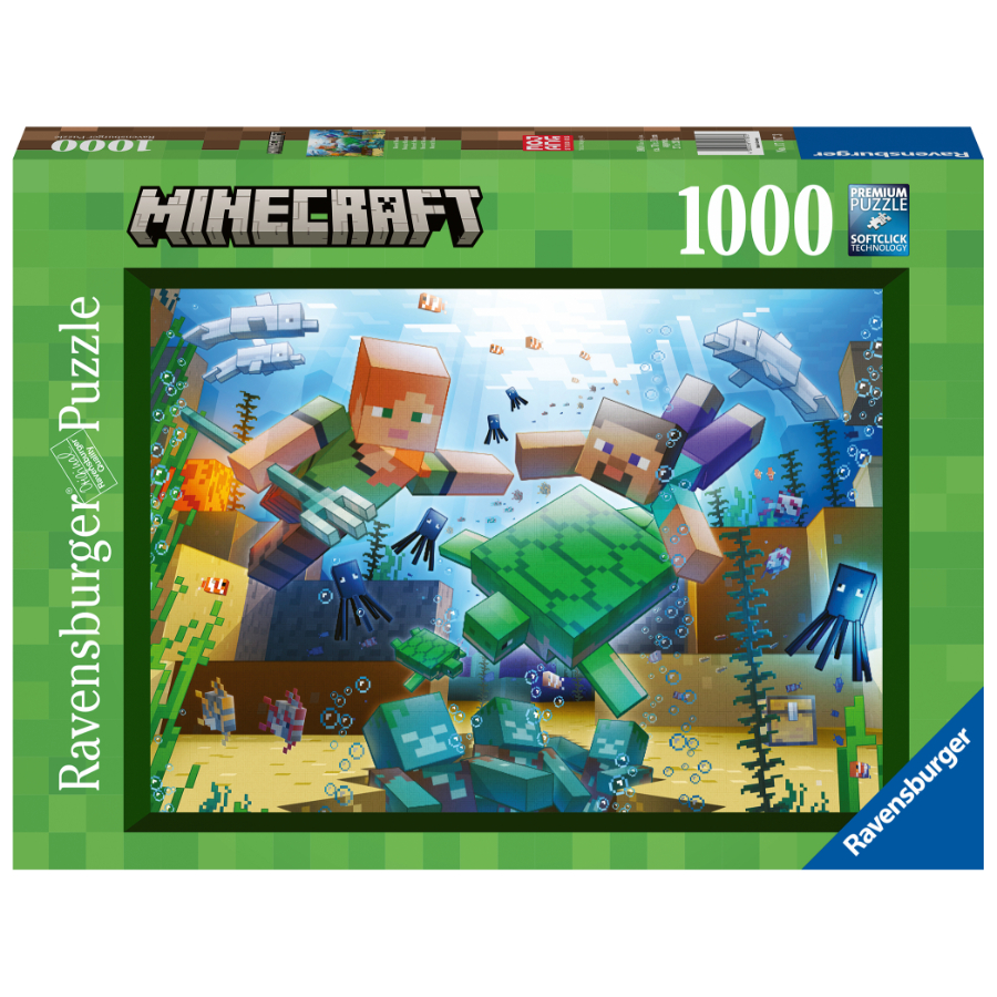Ravensburger Puzzle Minecraft 1000 Piece Minecraft Mosaic