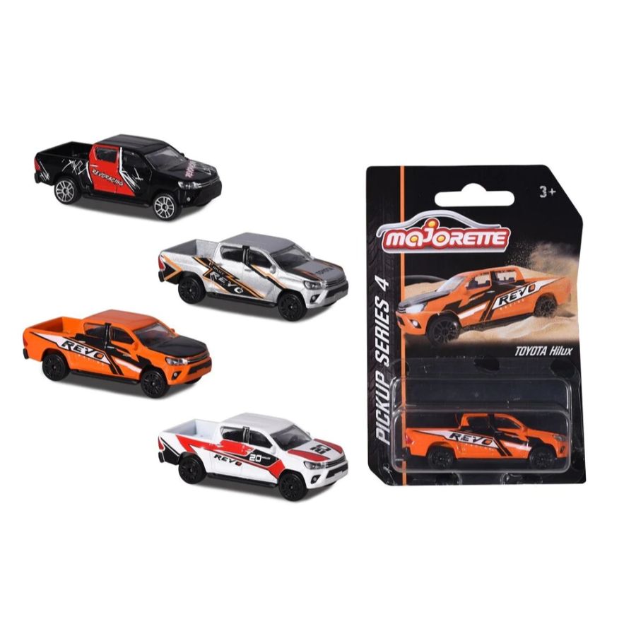 Majorette Diecast Cars Hilux Revo Pick-Up Assorted