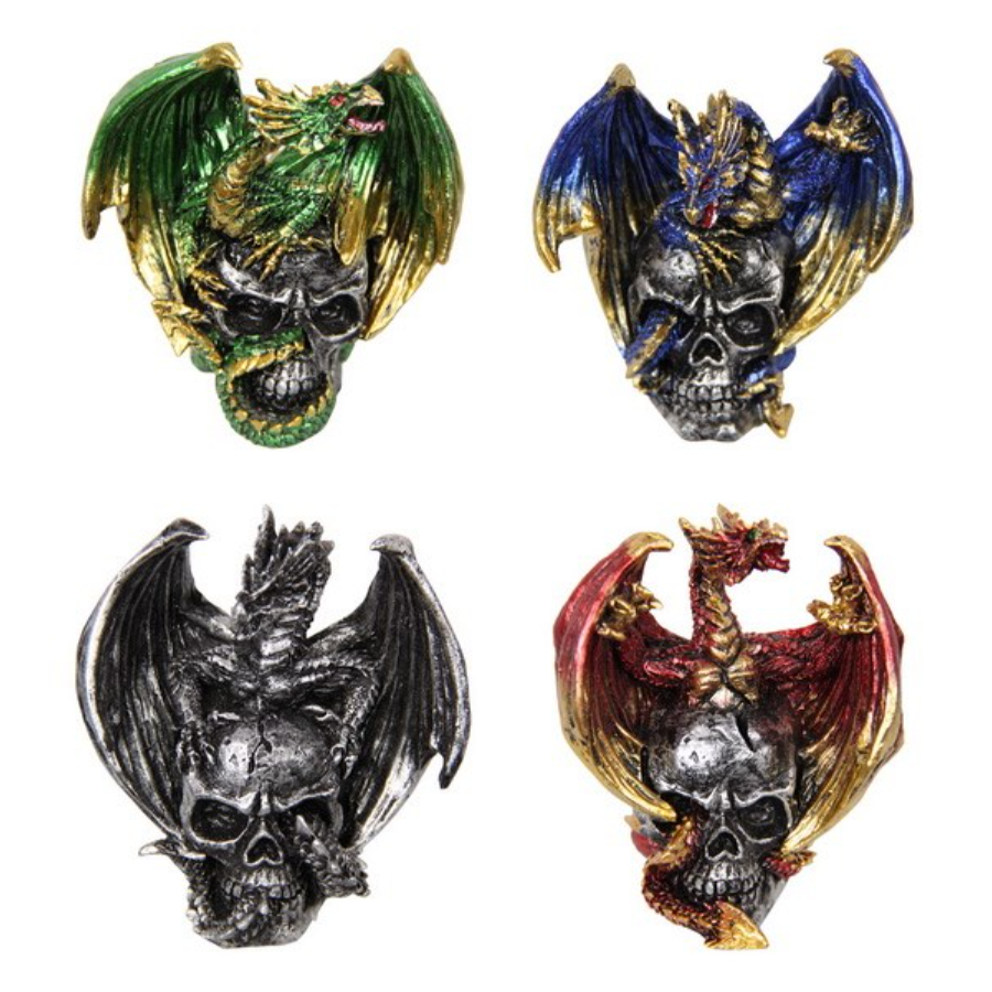 Dragon On Skull 8cm Assorted