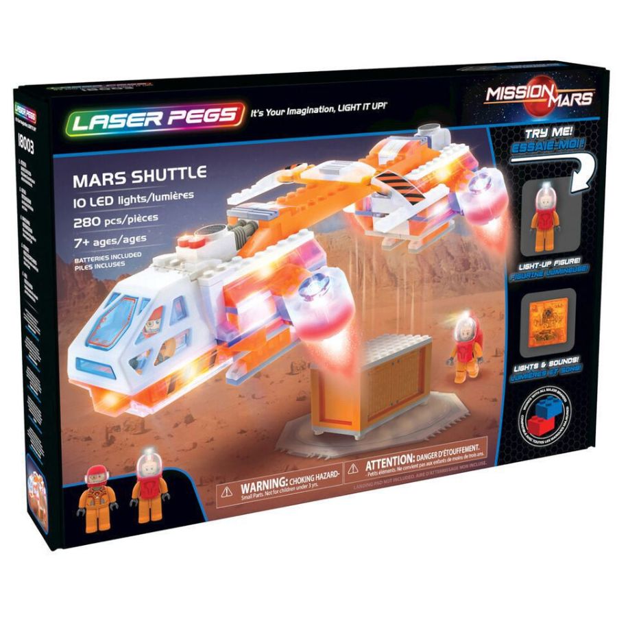 Laser Pegs Mars Shuttle