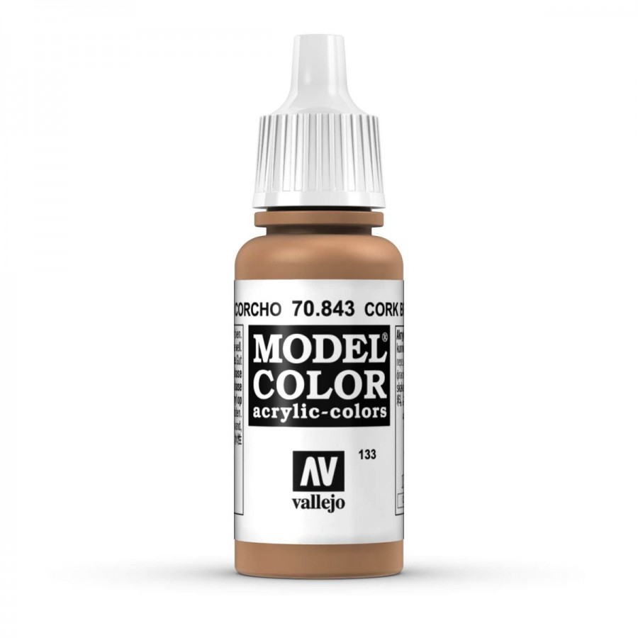 Vallejo Acrylic Paint Model Colour Cork Brown 17-18ml