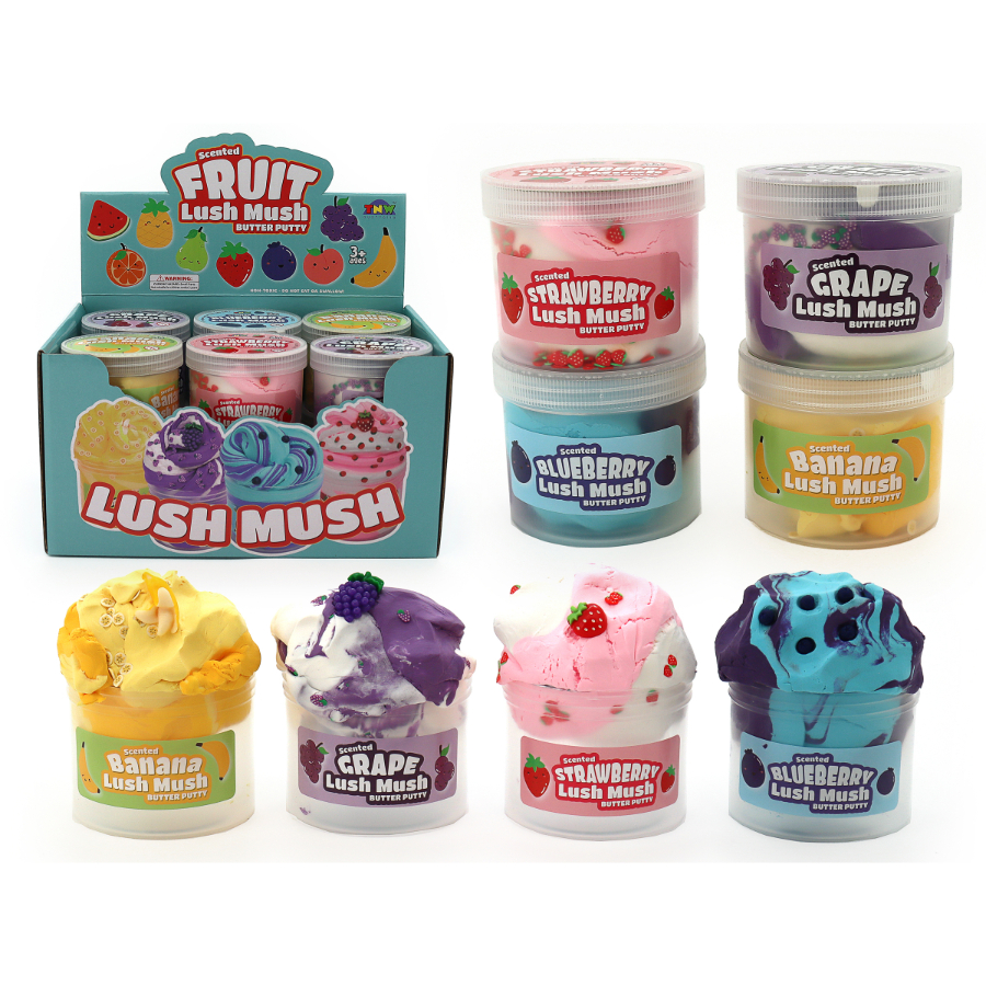 Lush Mush Butter Putty Fruit Scent 75g Assorted