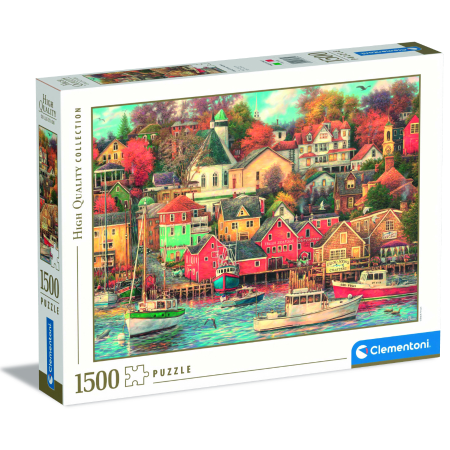 Clementoni 1500 Piece Puzzle Good Times Harbor