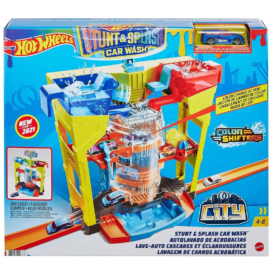 Hot Wheels City Colour Shifters Stunt & Splash Car Wash