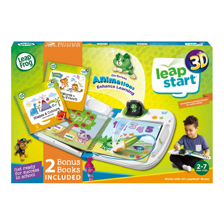 Leapfrog LeapStart 3D Interactive Learning System Green With Two Bonus Books