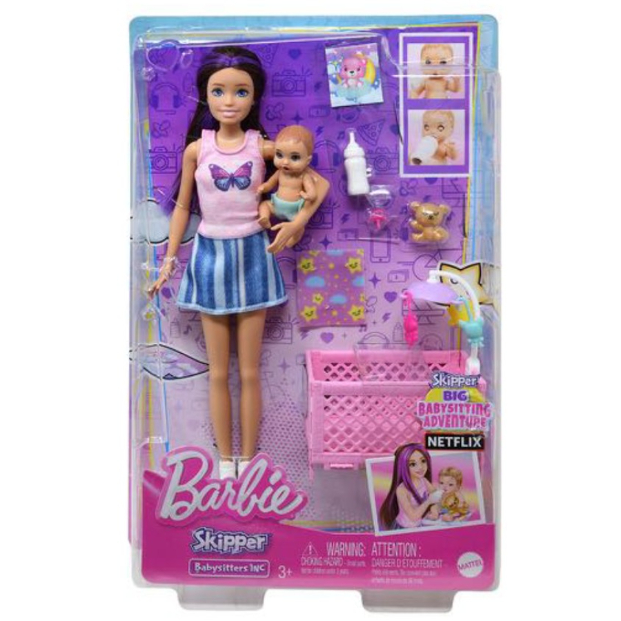 Barbie Skipper Babysitters Crib Playset