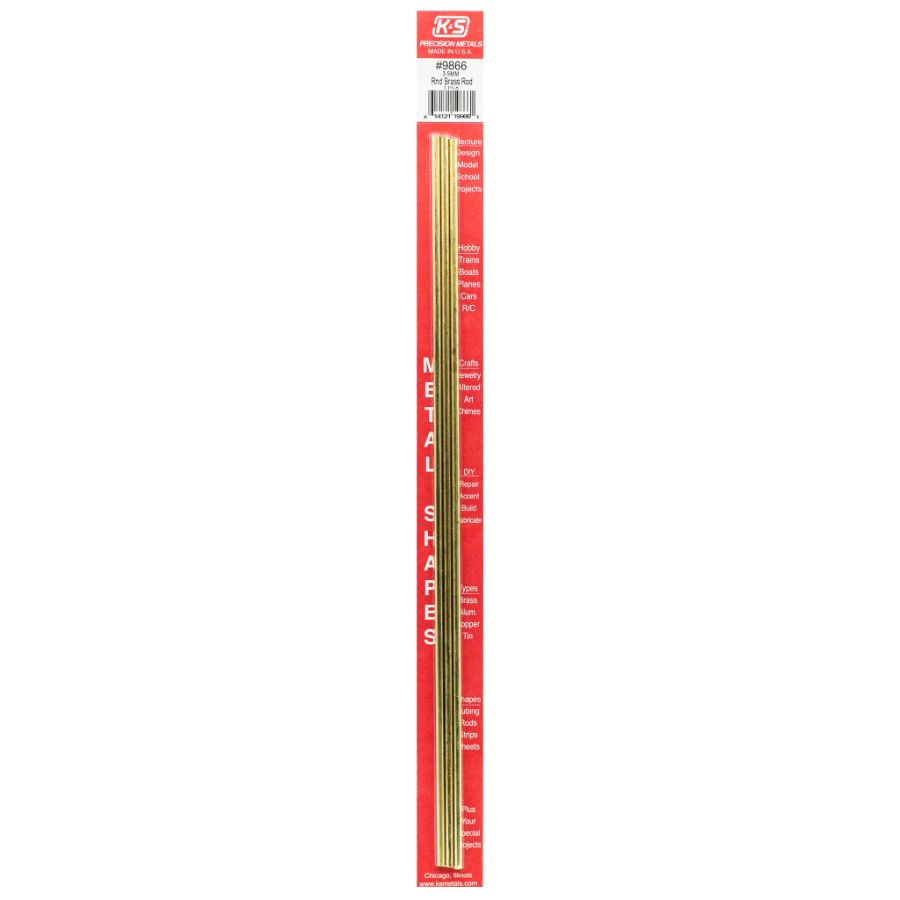 K&S Brass Rod 3.5x300mm M0058 3 Pack