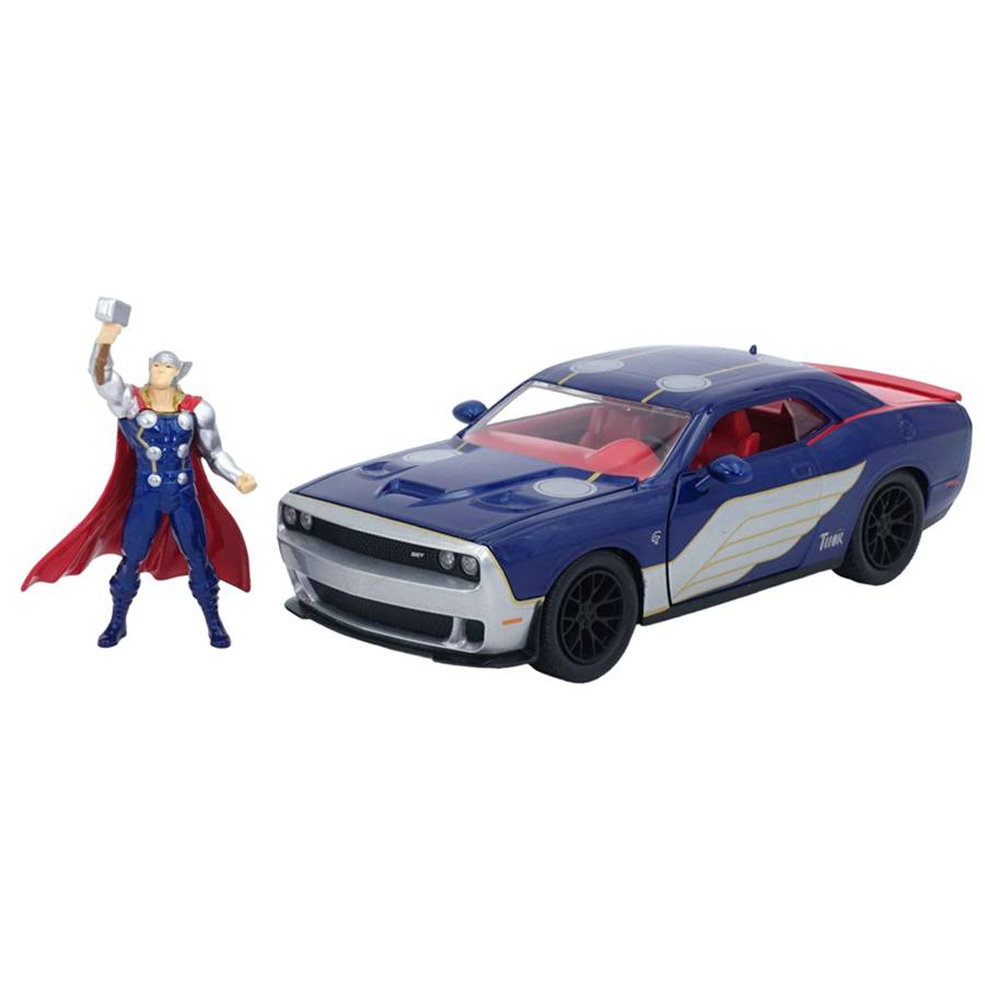 Jada Diecast 1:24 Marvel Superheroes 2015 Dodge SRT8 Hellcat With Thor Figure