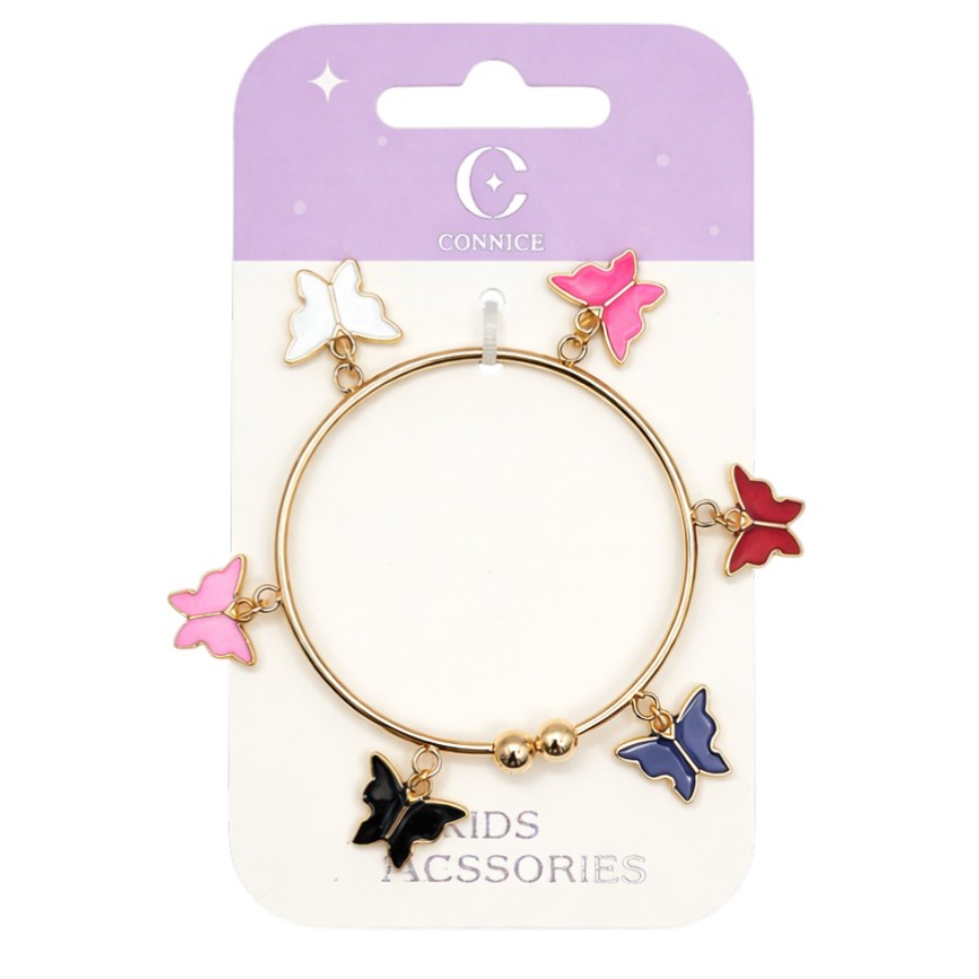 Kids Bangle With Colourful Butterflies