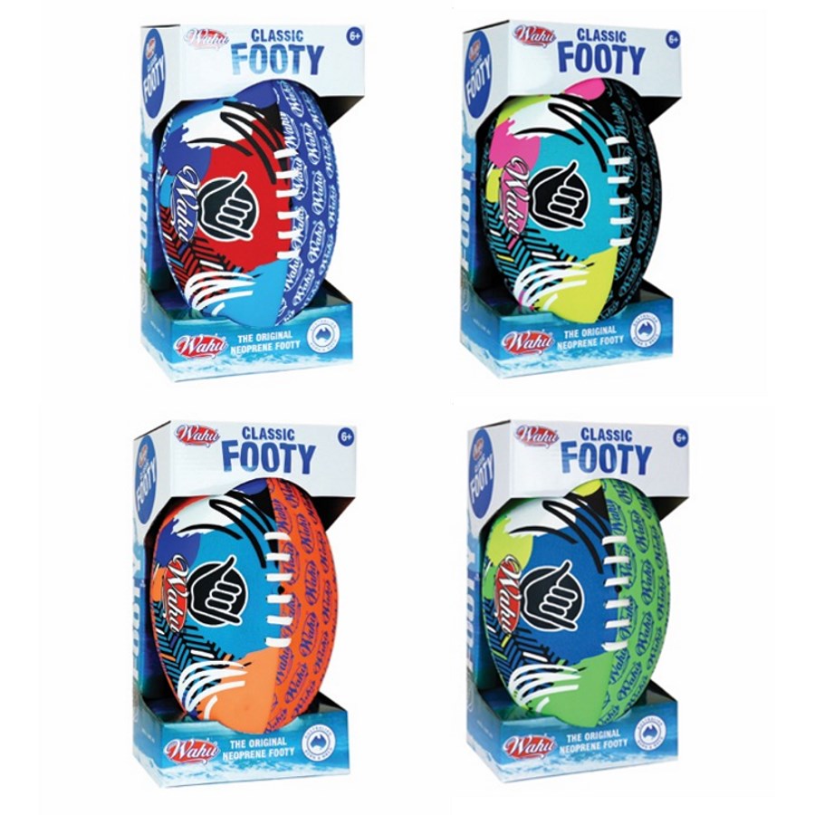 Wahu Beach Classic Footy Rugby Ball Assorted