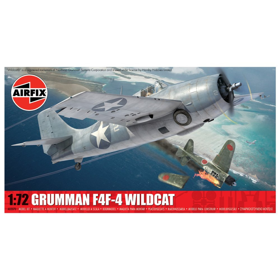 Airfix Model Kit 1:72 Grumman F4F-4 Wildcat