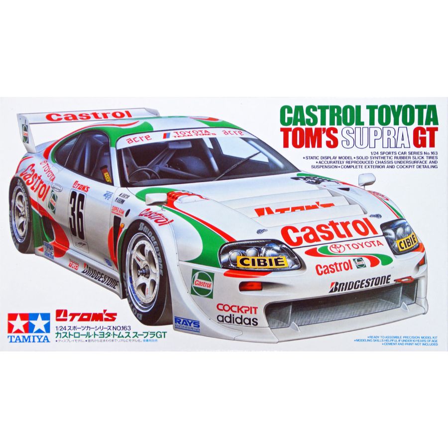 Tamiya Model Kit 1:24 Castrol Toyota Toms Supra GT