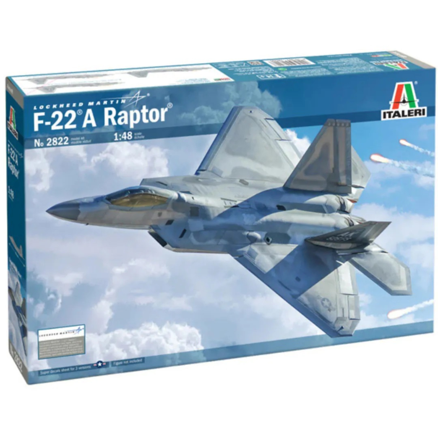 Italeri Model Kit 1:48 Lockheed Martin F-22A Raptor