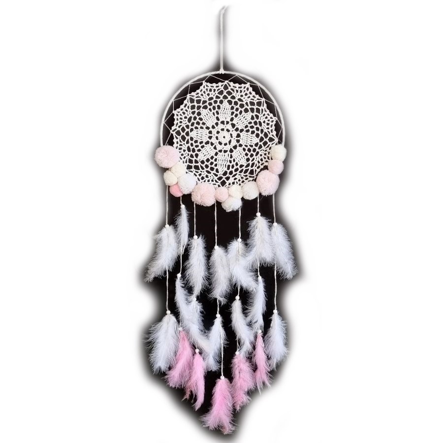 Dream Catcher with Pom Pom Ring