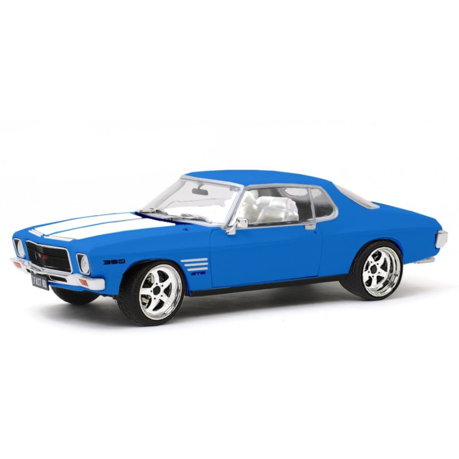 DDA Diecast 1:24 1973 HQ Brooklyn Blue 2 Door Holden Monaro