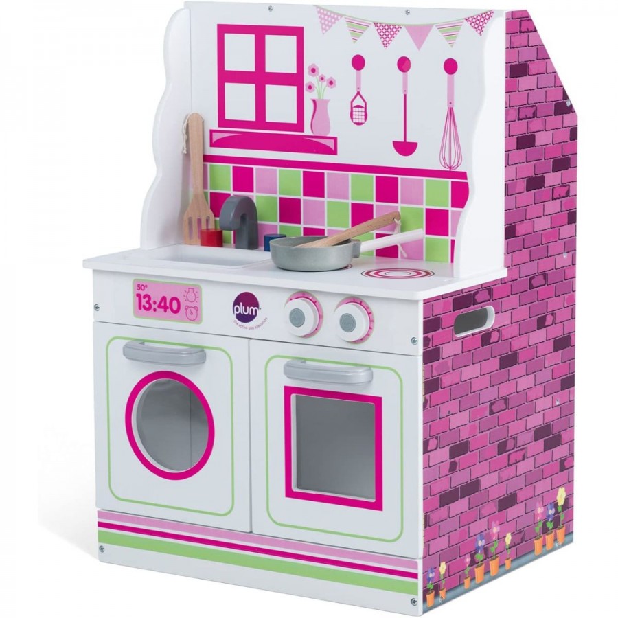 Plum 2 In 1 Dolls House & Kitchen