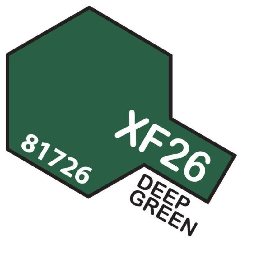 Tamiya Mini Acrylic Paint XF26 Deep Green
