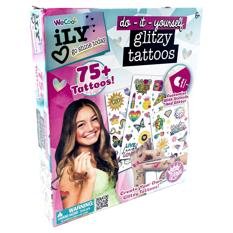 iLY Craft Glitzy Tattoos