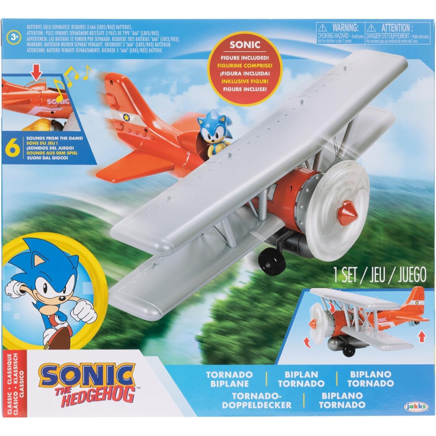 Sonic The Hedgehog Tornado Biplane & Figure Playset