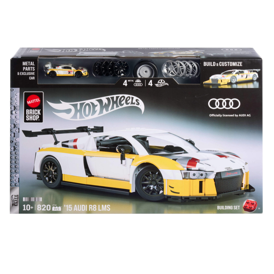 Mattel Brick Shop Hot Wheels Elite Series Audi R8