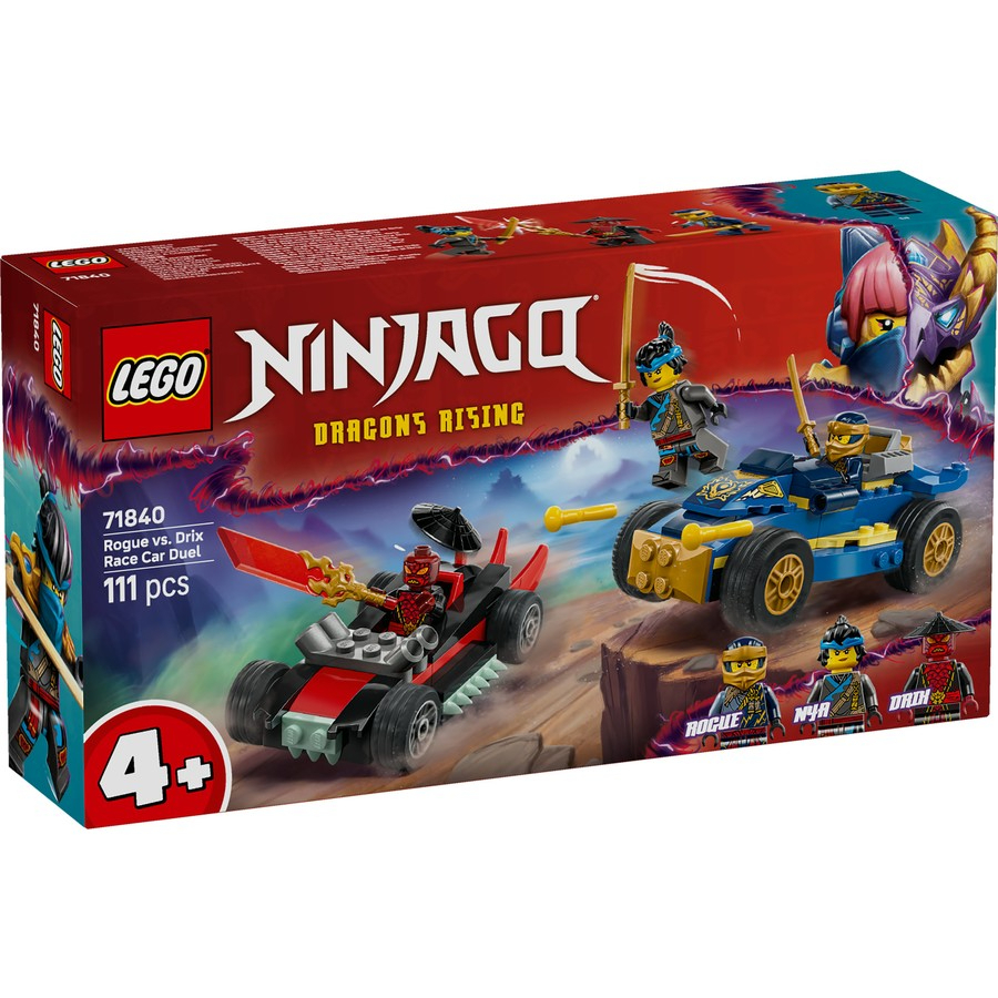 LEGO Ninjago Rogue Vs Drix Race Car Duel 4+ Set