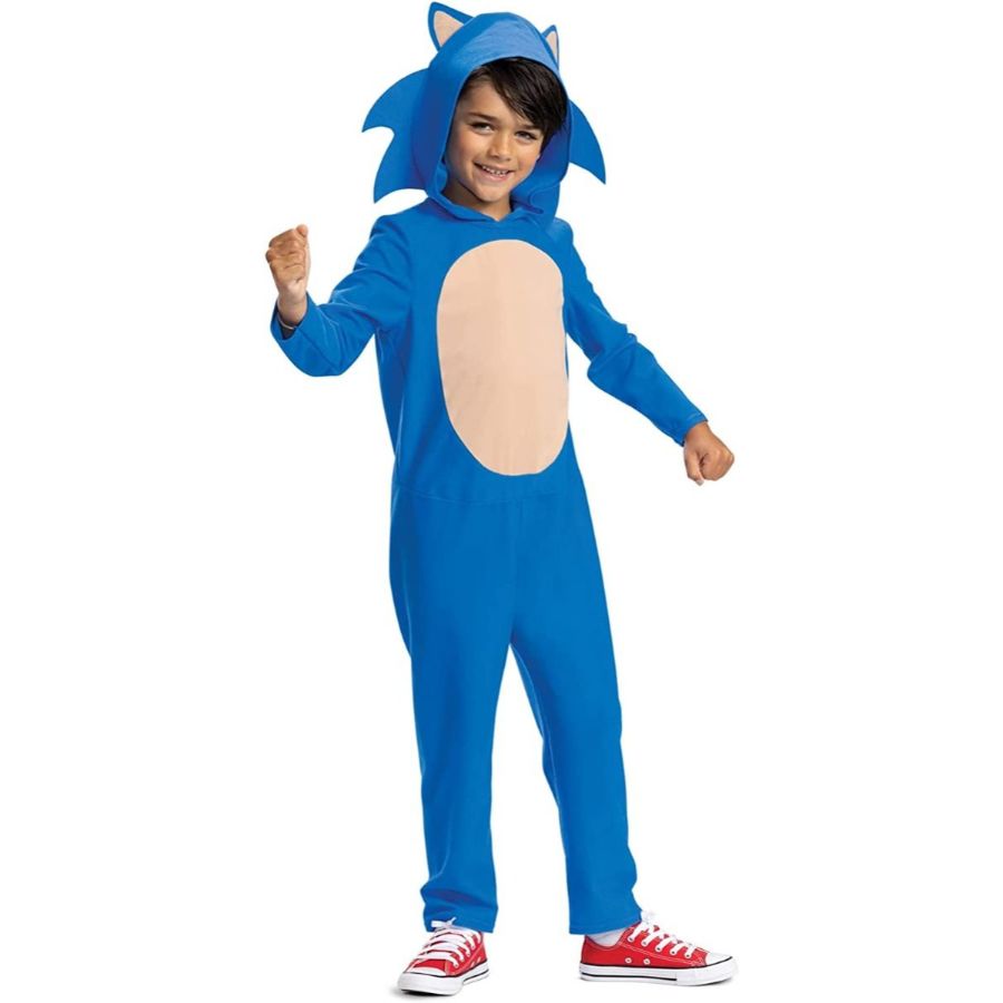 Sonic The Hedgehog Kids Dress Up Costume Size 7-8