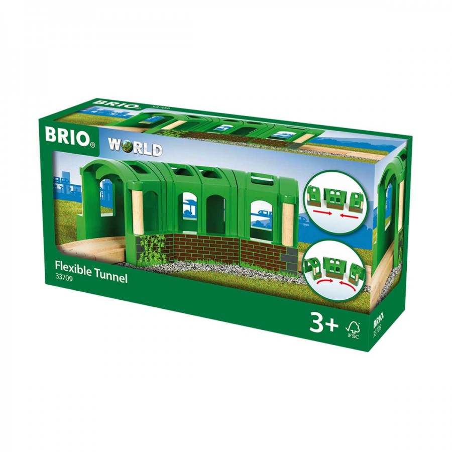 Brio Wooden Train Track Flexible Tunnel