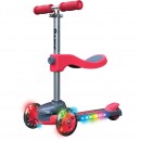 Razor Rollie Deluxe 2 In 1 Scooter Red With Light Up Wheels