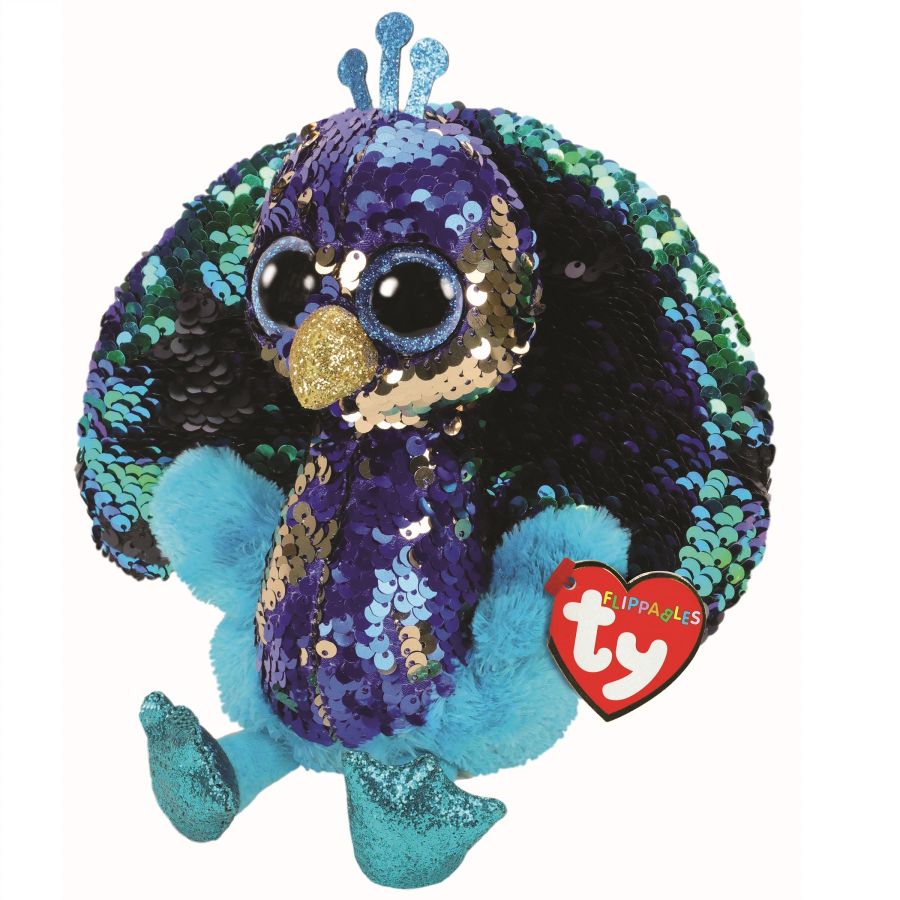 Beanie Boos Flippables Medium Plush Tyson Peacock