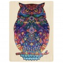 Wooden Shaped Piece Puzzle Owl 130 Pieces
