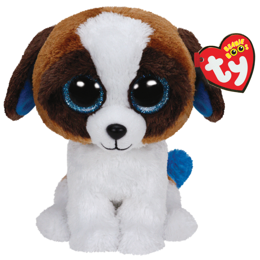 Beanie Boos Regular Plush Duke The Brown White Dog