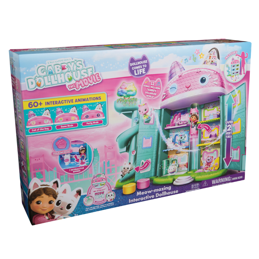 Gabbys Dollhouse Movie Deluxe Interactive Dollhouse