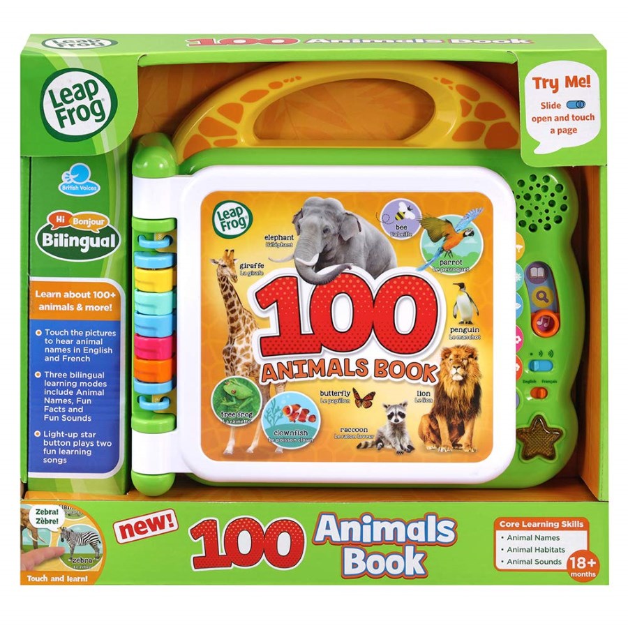 Leapfrog Learning Friends 100 Animals Book English French