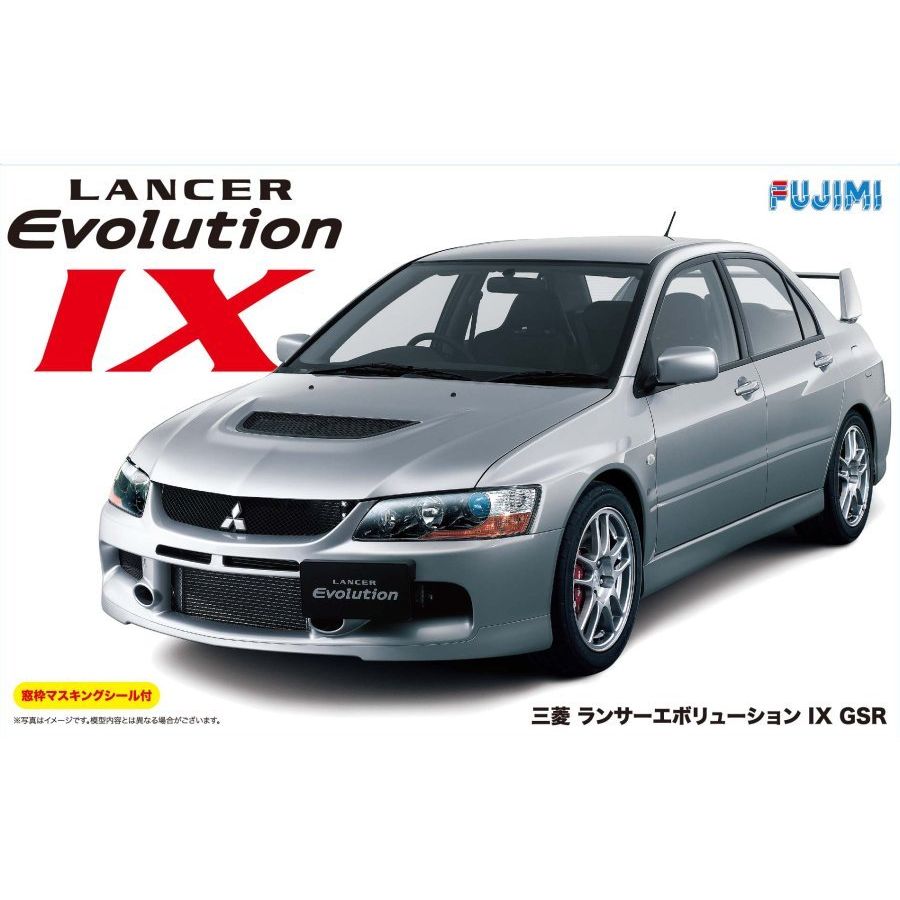 Fujimi Model Kit 1:24 Mitsubishi Lancer Evolution IX GSR With Window Frame Masking
