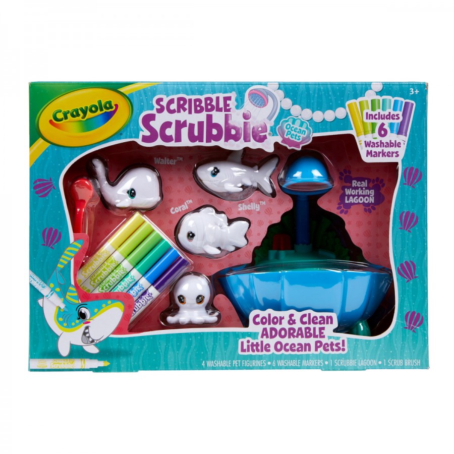 Crayola Scribble Scrubbie Pets Ocean Lagoon Playset