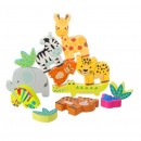 Wooden Stacking Game Jungle Animals