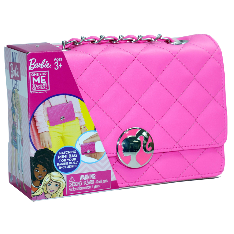 Barbie Handbag Pink Quilted Finish