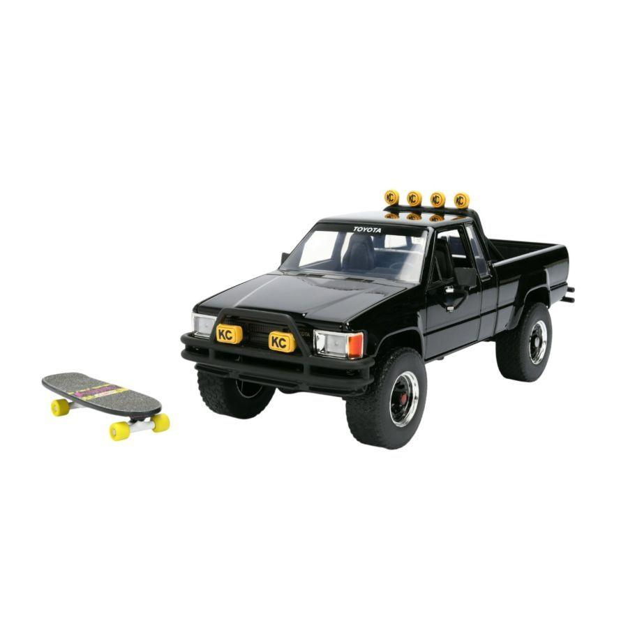 Jada Diecast 1:24 Back To The Future 1985 Toyota SR5 Pickup Truck With Martys Skateboard