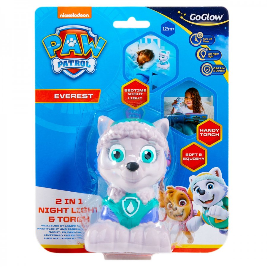 GoGlow Night Light & Torch Paw Patrol Marshall & Everest Assorted