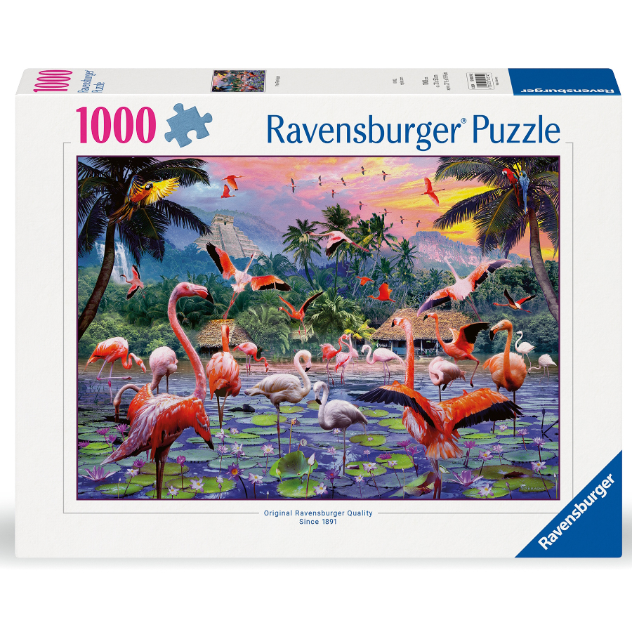 Ravensburger Puzzle 1000 Piece Pink Flamingos SF