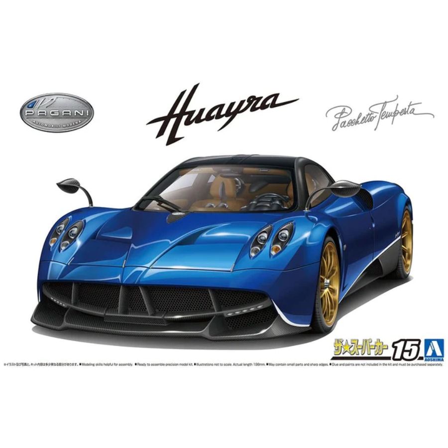 Aoshima Model Kit 1:24 16 Pagani Huayra Pacchetto Tempesta