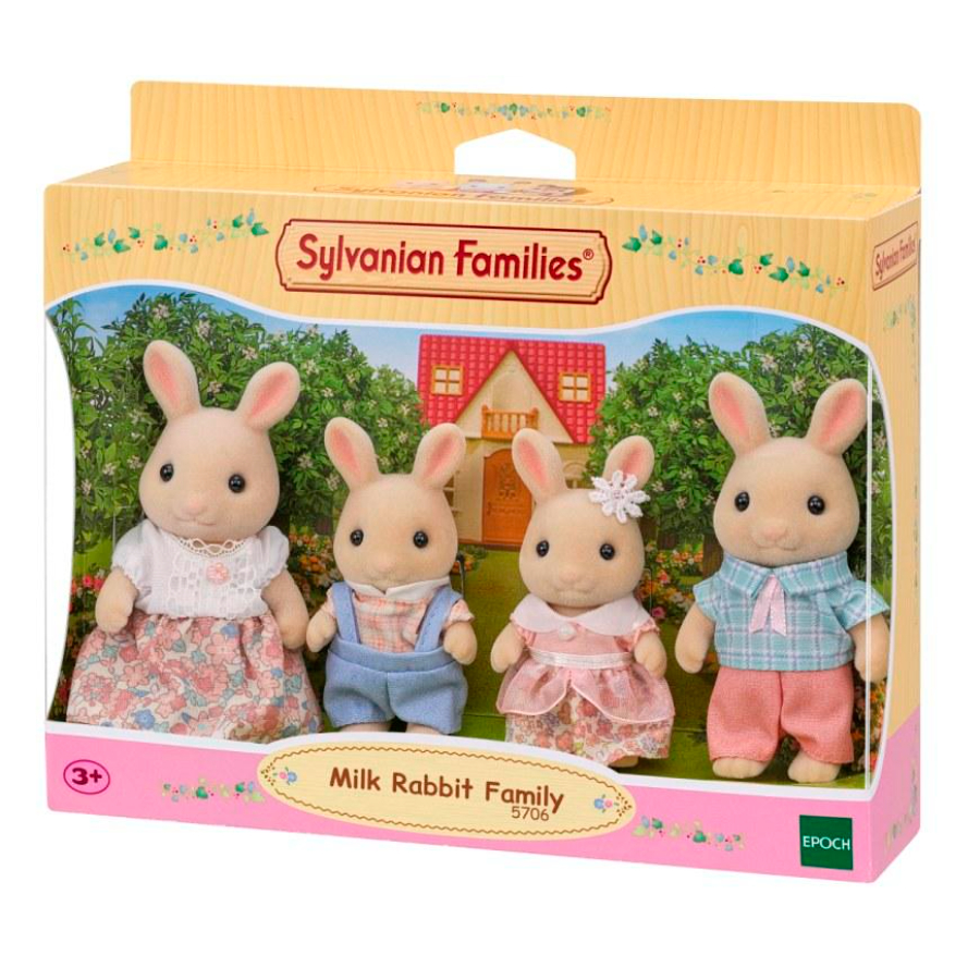 Sylvanian Families Milk Rabbit Family
