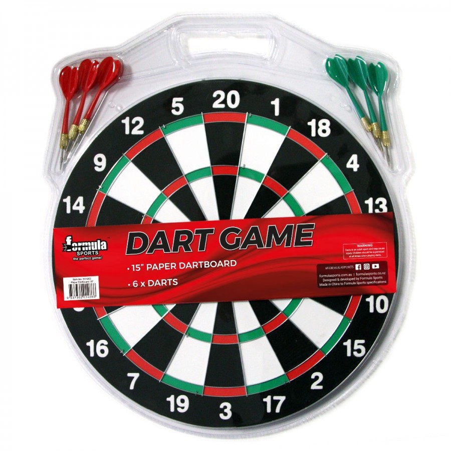 Formula Sports Family Dart Board & Darts